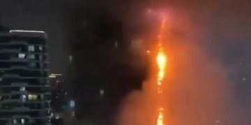 Istanbul Hochhaus Feuer