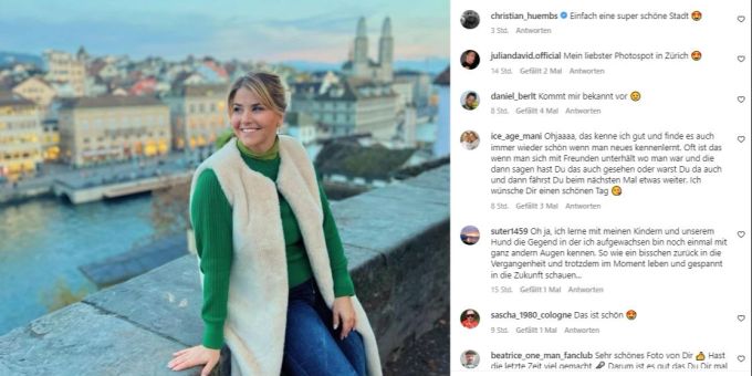 Beatrice Egli geniesst in Zürich die Aussicht. beatrice egli