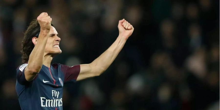 PSG-Stürmer Edinson Cavani übertrumpft Zlatan Ibrahimovic.