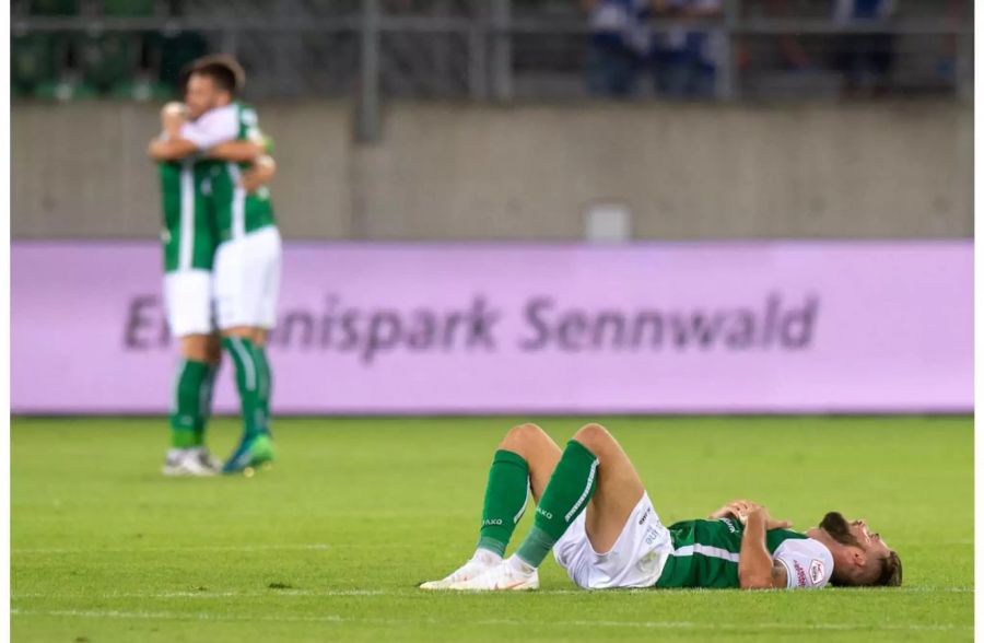 Grosse Enttäuschung bei den FCSG-Spielern.