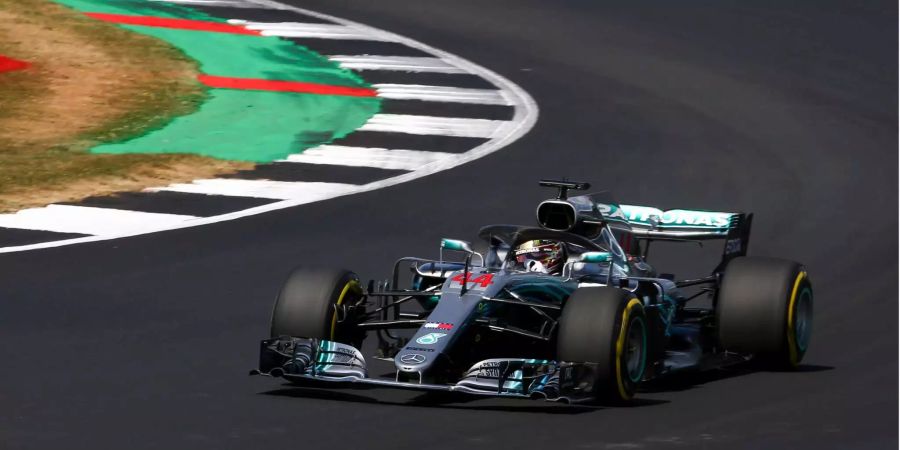 Lewis Hamilton beim Qualifying in Silverstone.