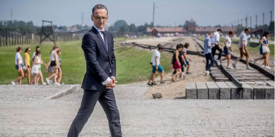 Deutschlands Aussenminister Heiko Maas besucht das ehemalige deutsche Konzentrationslager Auschwitz-Birkenau (POL).