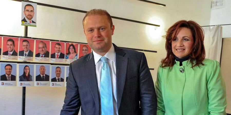 Joseph und Michelle Muscat sind glücklich: «Michelle und ich sind beide erleichtert, dass dieser Alptraum vorbei ist».