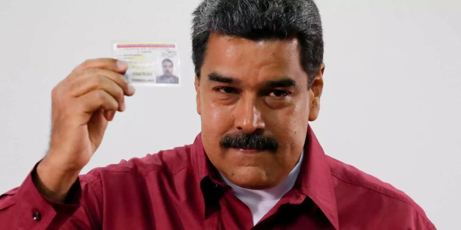 Der wiedergewählte Staatspräsident Nicolás Maduro.