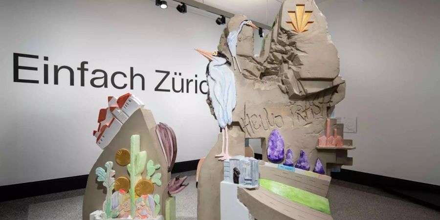 Eine Skulptur aus der Ausstellung «Einfach Zürich».