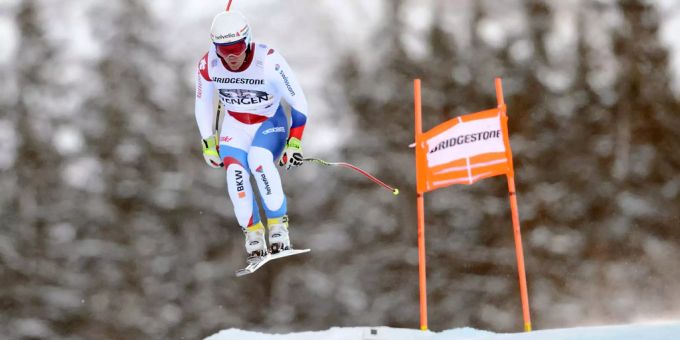 Marc Berthod fährt 2016 noch selber im Weltcup. Marc Berthod fährt 2016 noch selber in Adelboden