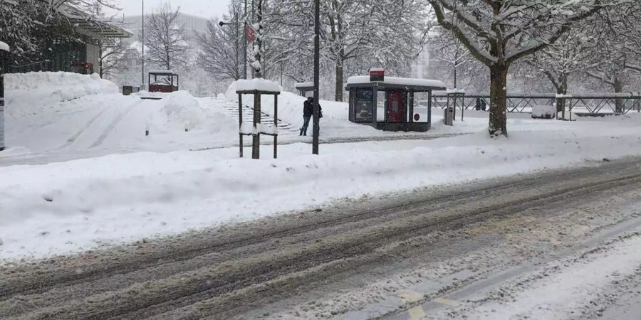 Schnee in St.Gallen