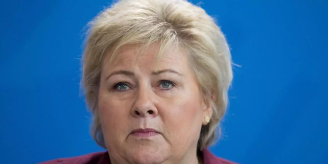 Erna Solberg in Berlin.