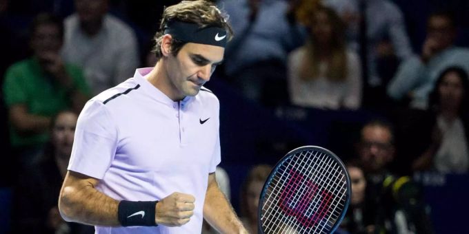 Federer lässt keine Zweifel an seiner Favoritenrolle zu. Federer lässt keine Zweifel an seiner Favoritenrolle zu.