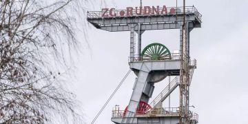 Fördergerüst der Kupfermine