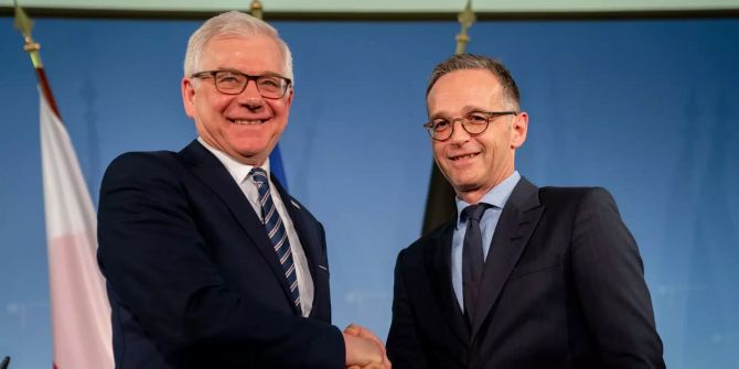 Heiko Maas und Amtskollegen Jacek Czaputowicz.