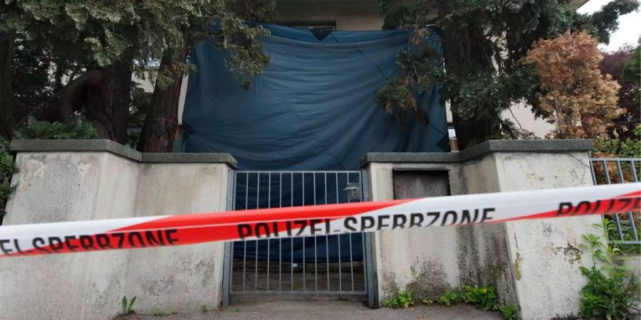 Die Polizei sicherte 2013 die Umgebung des Kinderheims in Spiez.