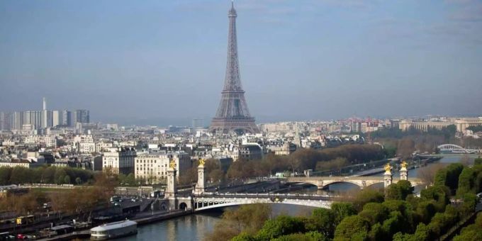 Der Eiffelturm in Paris. Eiffelturm Paris