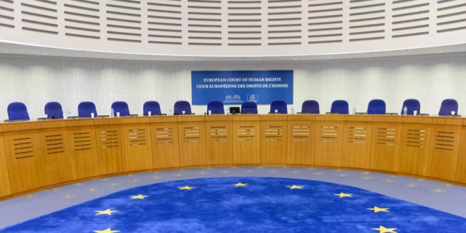 Blick in den EGMR. EGMR Saal