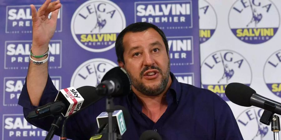 Italiens Innenminister und Chef der rechtspopulistischen Matteo Salvini.