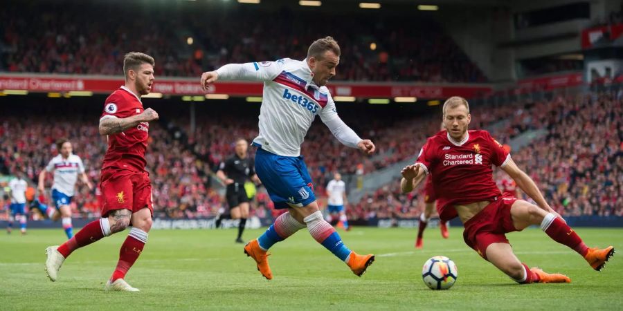 Xherdan Shaqiri bleibt gegen Liverpool ohne Torerfolg.