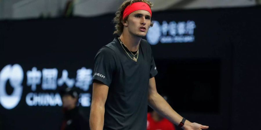 Alexander Zverev hier im Achtelfinale bei den China Open.