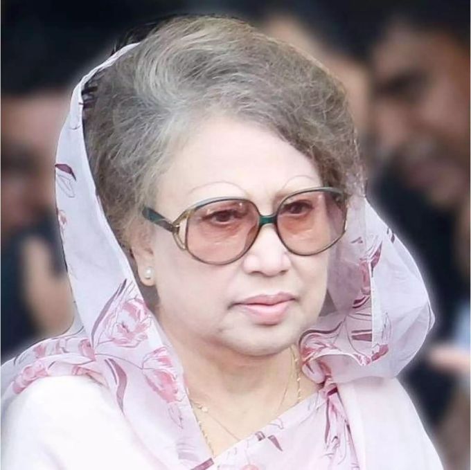 Khadela Zia, die frühere Regierungschefin von Bangladesch. Khadela Zia, die frühere Regierungschefin von Bangladesch.