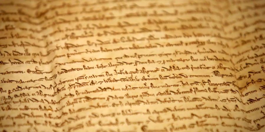 Eines der vier originalen Exemplare der Magna Carta.
