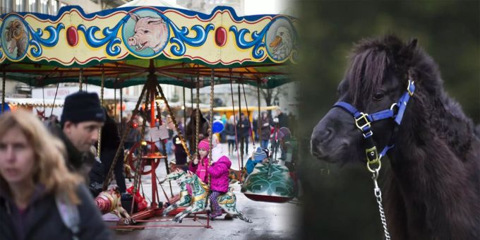 Auf der Basler Herbstmesse hat es wieder Ponys. Auf der Basler Herbstmesse hat es wieder Ponys.