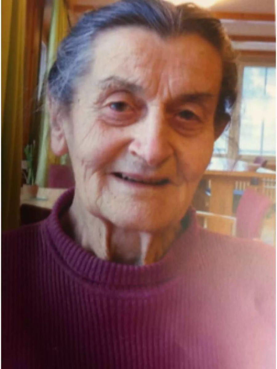 Das von der St.Galler Kantonspolizei veröffentlichte Foto zeigt die 87-jährige Gertrud Hüberli.