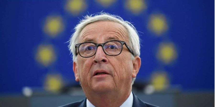 EU-Kommissionspräsident Jean-Claude Juncker bei seiner jährlichen Rede im EU Parlament.