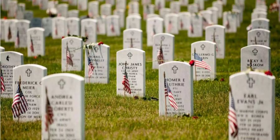 Der US-Militärfriedhof in Arlington USA.