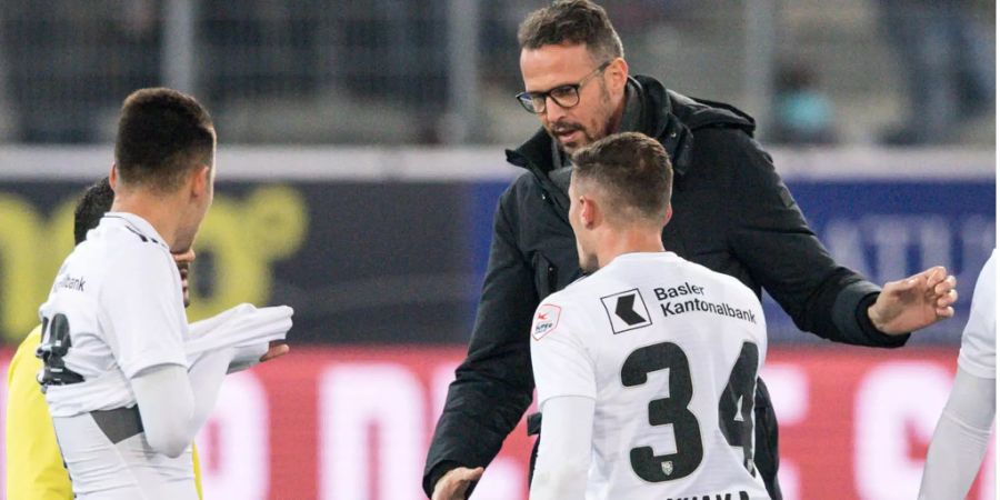 Marco Streller und Taulant Xhaka in Thun.