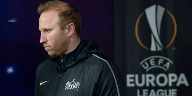 Ludovic Magnin vor der Pressekonferenz vor dem Spiel des FCZ gegen Ludogorets.