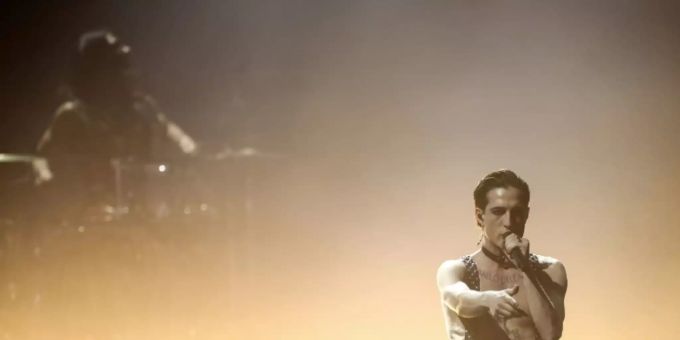 Maneskin-Sänger Damiano David beim ESC Maneskin-Sänger Damiano David beim ESC