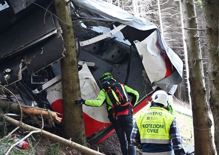 Beim Absturz der Seilbahn in Stresa kamen 14 Personen ums Leben.