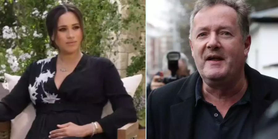 Meghan Markle und Piers Morgan.