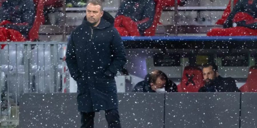 Sorgte mit seinen Aussagen nach der Pleite gegen PSG für Diskussion: Bayern-Coach Hansi Flick. Foto: Sven Hoppe/dpa