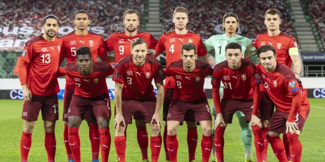 FUSSBALL, CHE LTU, SCHWEIZ LITAUEN, QUALIFIKATION, GRUPPE C, FIFA WM 2022, WELTMEISTERSCHAFT 2022, NATIONALMANNSCHAFT SCHWEIZ, NATIONALTEAM SCHWEIZ, NATI, TEAM SUISSE FOOT,