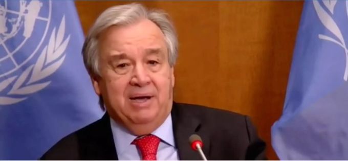 António Guterres, Generalsekretär der UNO, verurteilt die Militärgewalt gegen friedliche Demonstration. UNO