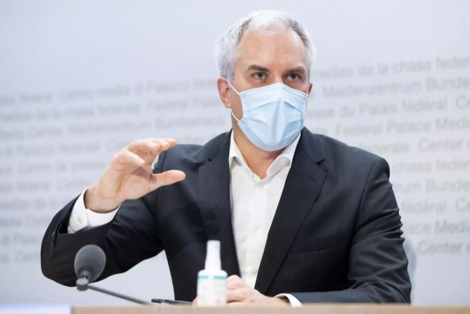 Task-Force-Präsident Martin Ackermann an einer Medienkonferenz mit dem BAG. Coronavirus Ackermann Bundesrat