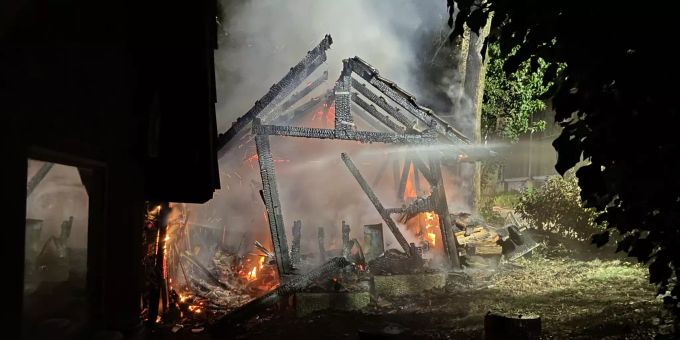 Verletzt wurde niemand. Brand