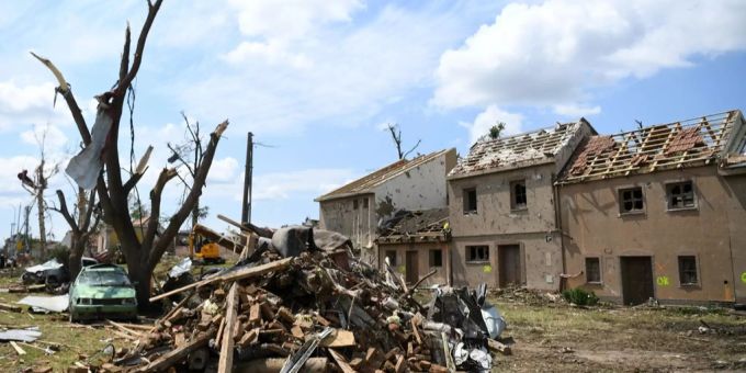 Erst vor zwei Wochen zog ein Tornado über Tschechien. Tschechien