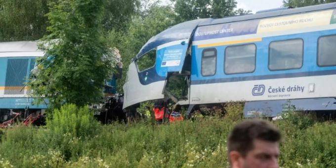 Kollidierte Züge in Milavce Kollidierte Züge in Milavce