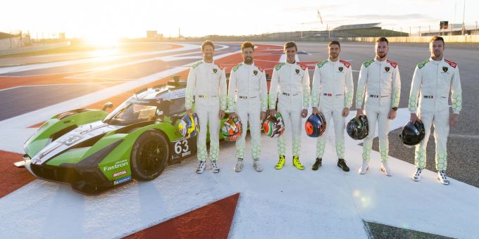Romain Grosjean, Andrea Caldarelli, Matteo Cairoli, Edoardo Mortara, Mirko Bortolotti und Daniil Kvyat fahren für Lamborghini. Mortara Lamborghini WEC