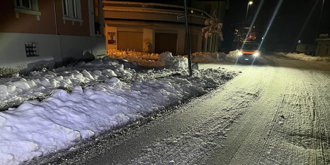 Unfallstelle in Niederuzwil.