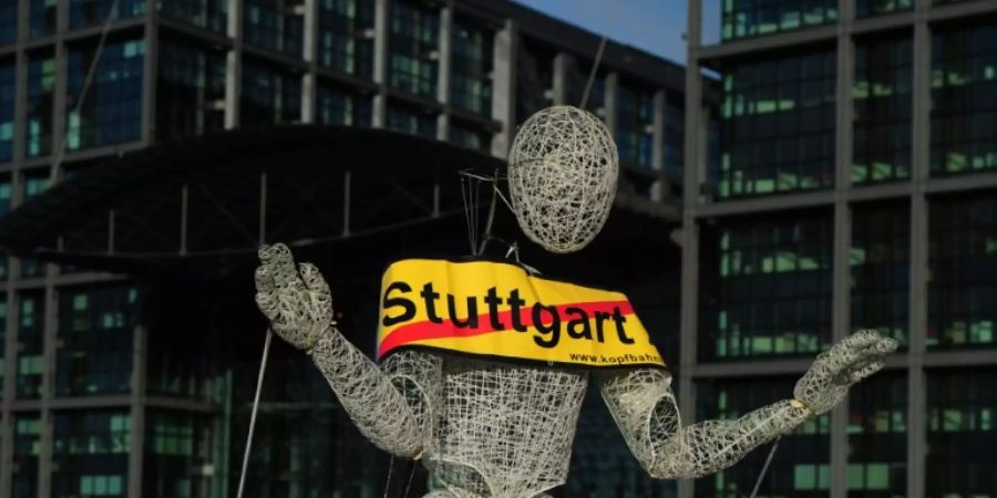 Protest gegen Stuttgart 21 im Jahr 2010