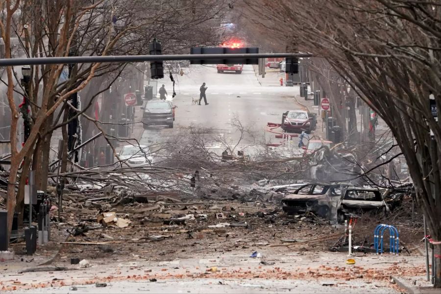 Explosion in der Innenstadt von Nashville