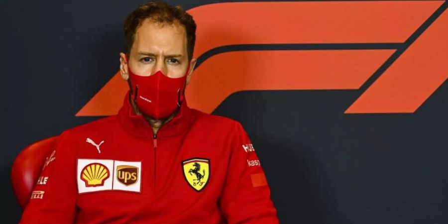 Ist mit seiner Bilanz bei Ferrari nicht zufrieden: Sebastian Vettel. Foto: Mark Sutton/Pool Motorsport Images/dpa