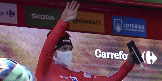 Steht vor dem Gesamtsieg der Vuelta: Primoz Roglic. Foto: Alvaro Barrientos/AP/dpa Steht vor dem Gesamtsieg der Vuelta: Primoz Roglic. Foto: Alvaro Barrientos/AP/dpa