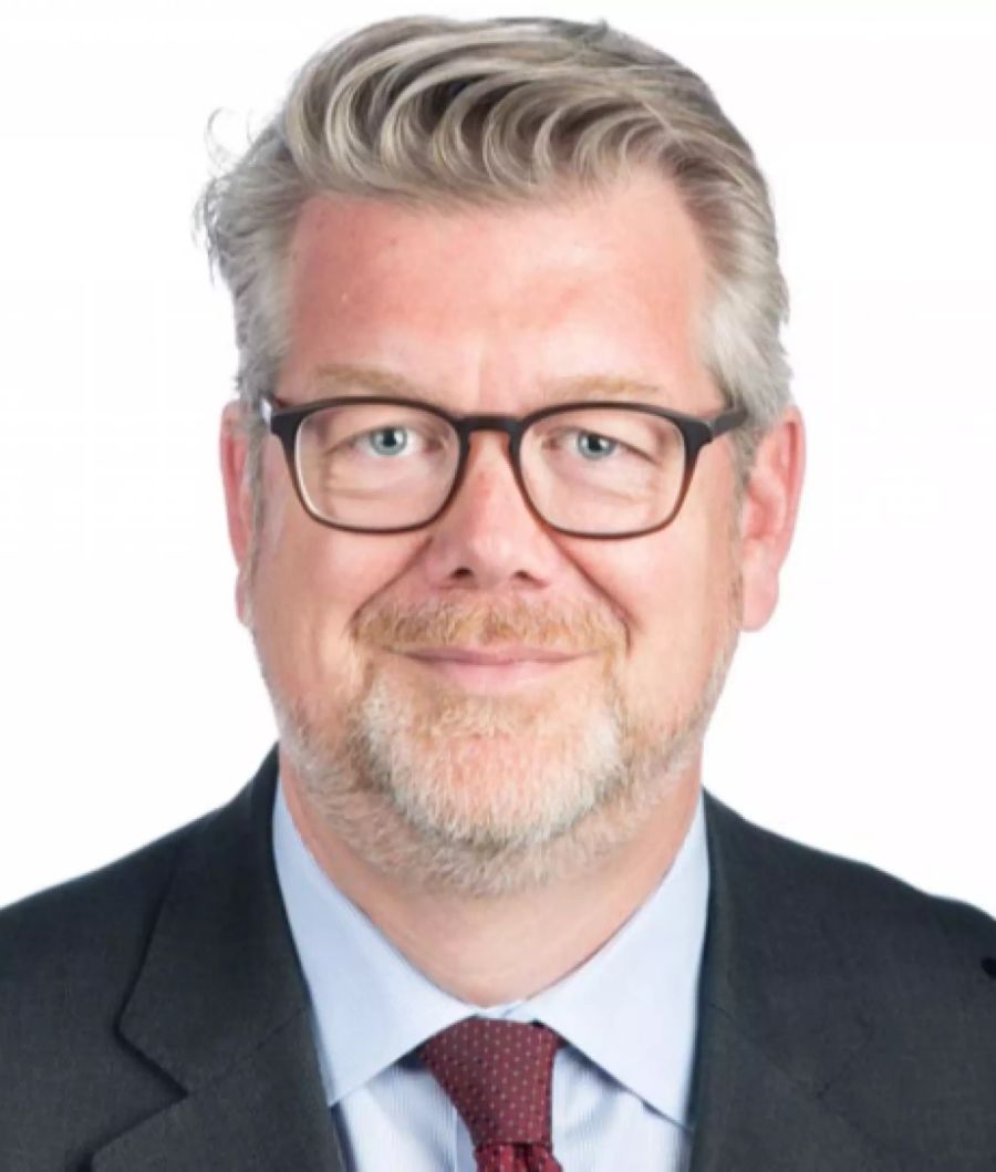 Auch Patrick Huber, Vorstand Finanzen, hat einen Echten.