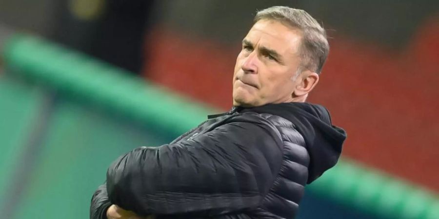 Will gegen Wales die EM-Qualifikation perfekt machen: U21-Coach Stefan Kuntz. Foto: Swen Pförtner/dpa
