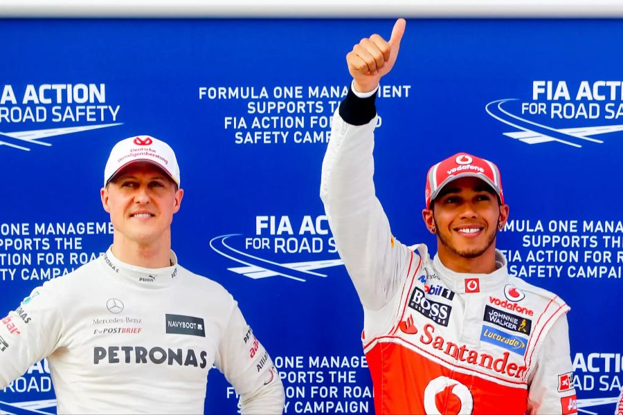 Schumacher und Hamilton