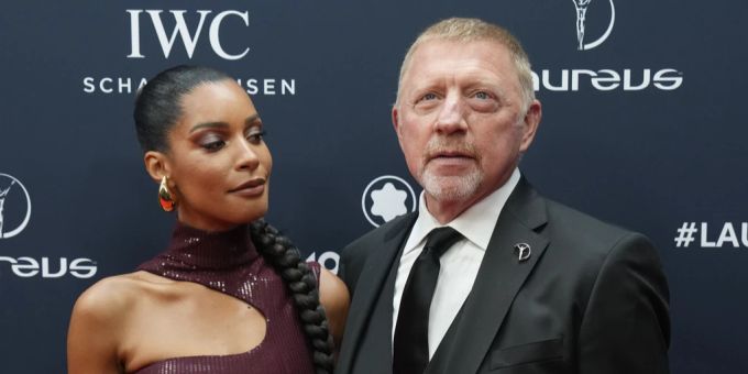 Boris Becker zeigt sich mit seiner Partnerin Lilian de Carvalho auf dem roten Teppich. Boris Becker