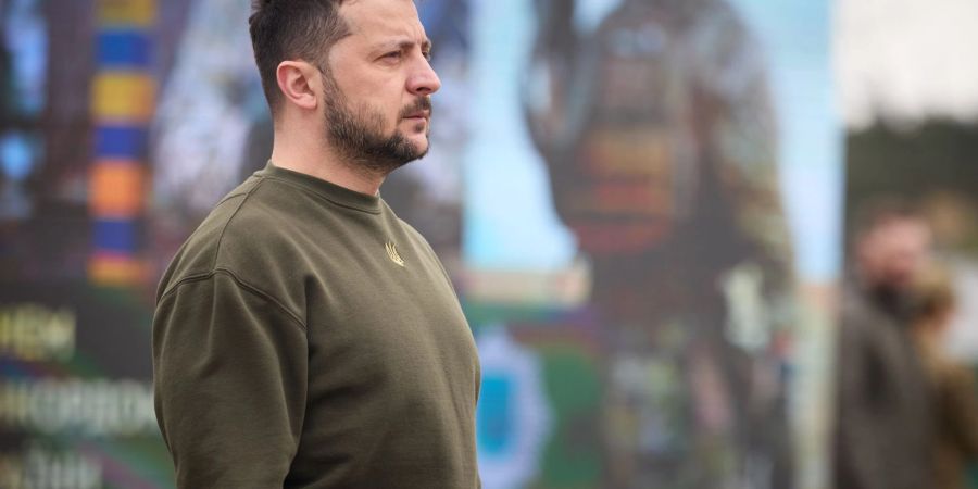 Der ukrainische Präsident Wolodymyr Selenskyj bei einer Veranstaltung zum Tag des Grenzschutzes.